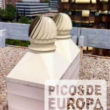 Chimeneas Picos de Europa - Terminales giratorios para comunidades de vecinos para problema de olores en pisos de edificios