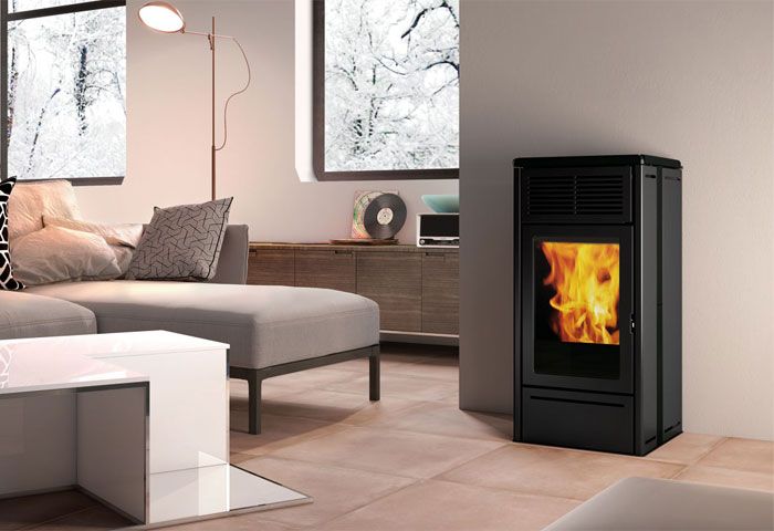 Chimeneas Picos de Europa - Estufa de pellets Edilkamin modelo Nara